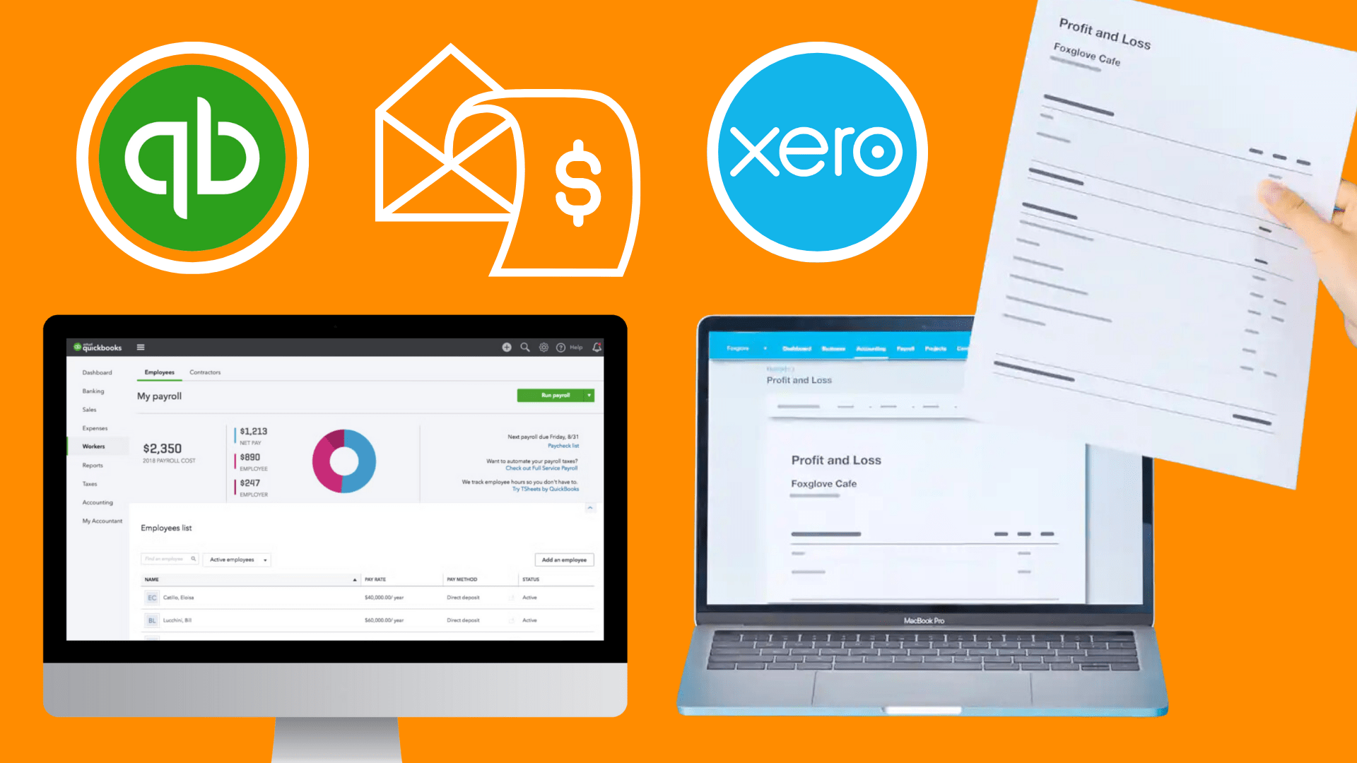 Payroll System of xero vs QuickBooks