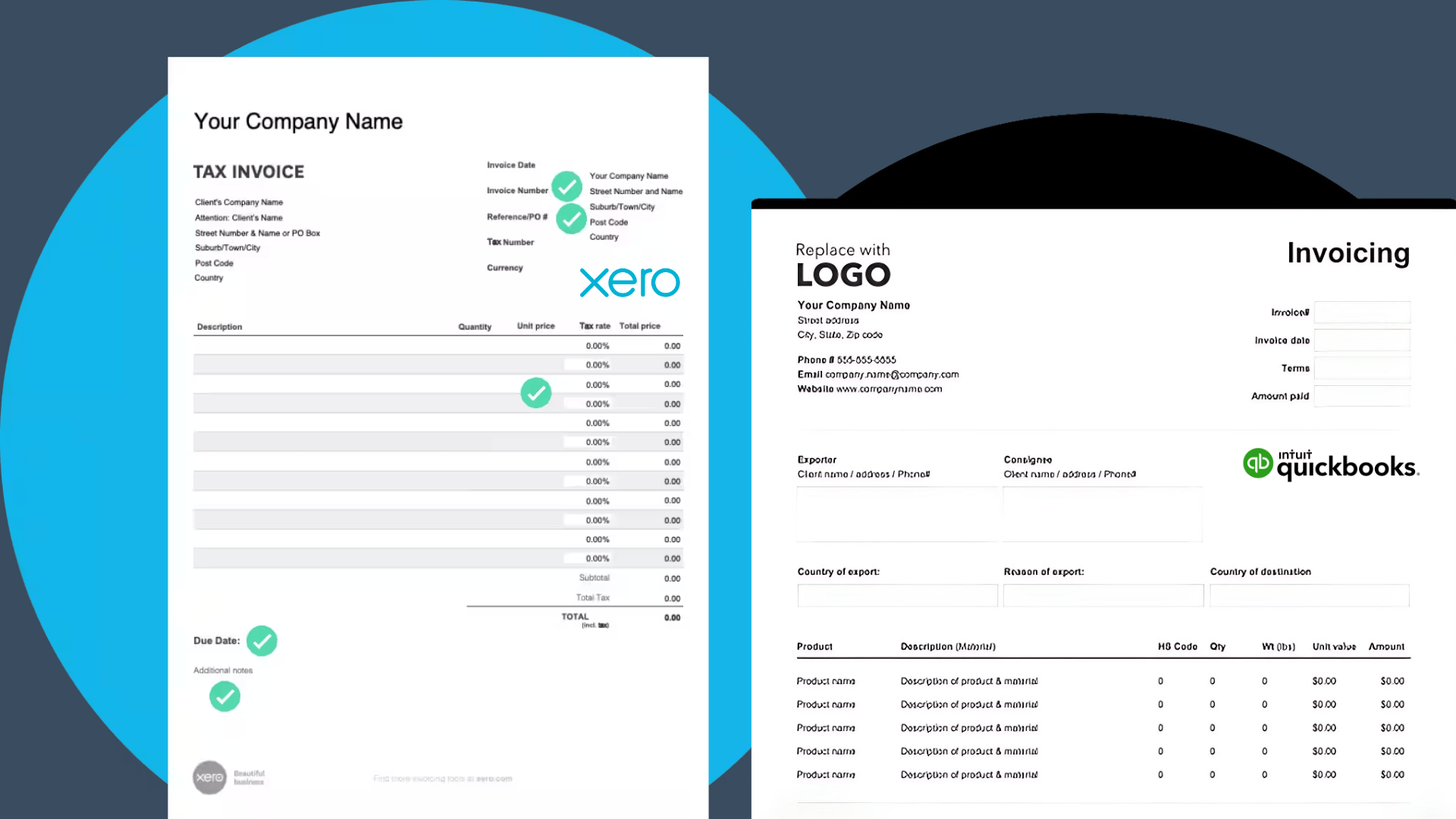 Xero vs Quickbooks Invoicing Tools