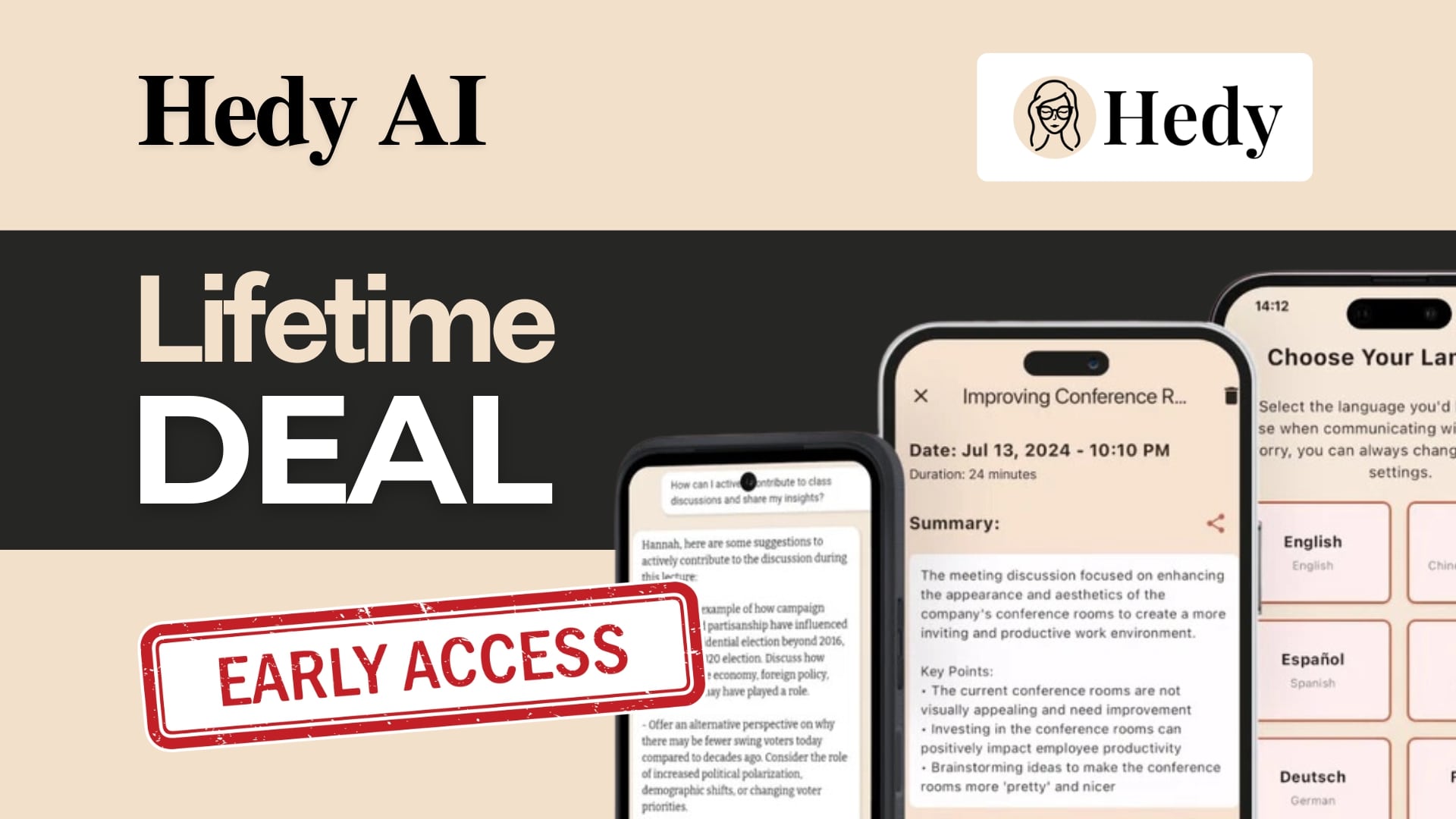 Hedy Ai Lifetime Deal 2025 Unlock Limitless AI Potential Today - BrandVsAlternate.com