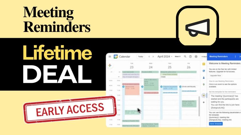 Meeting Reminders Lifetime Deal: Never Miss Another Meeting!