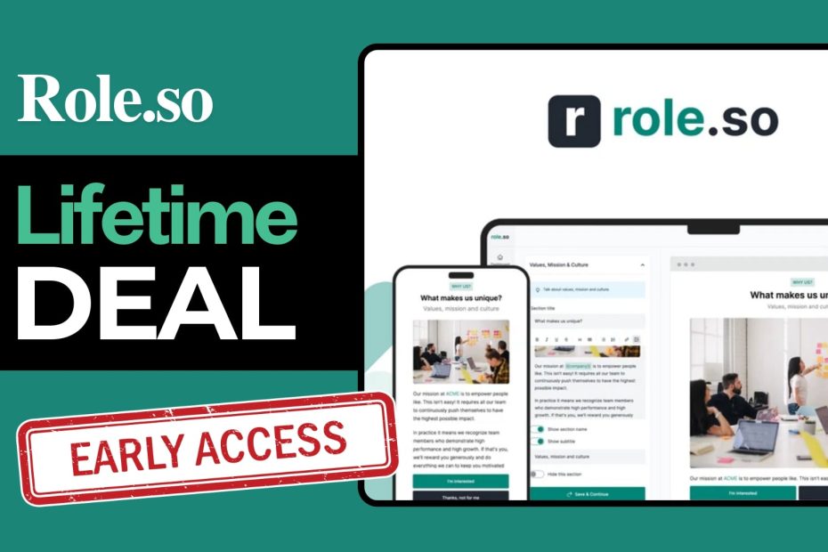 Role.so Lifetime Deal Modernize Your Recruitment Strategy Now - BrandVsAlternate