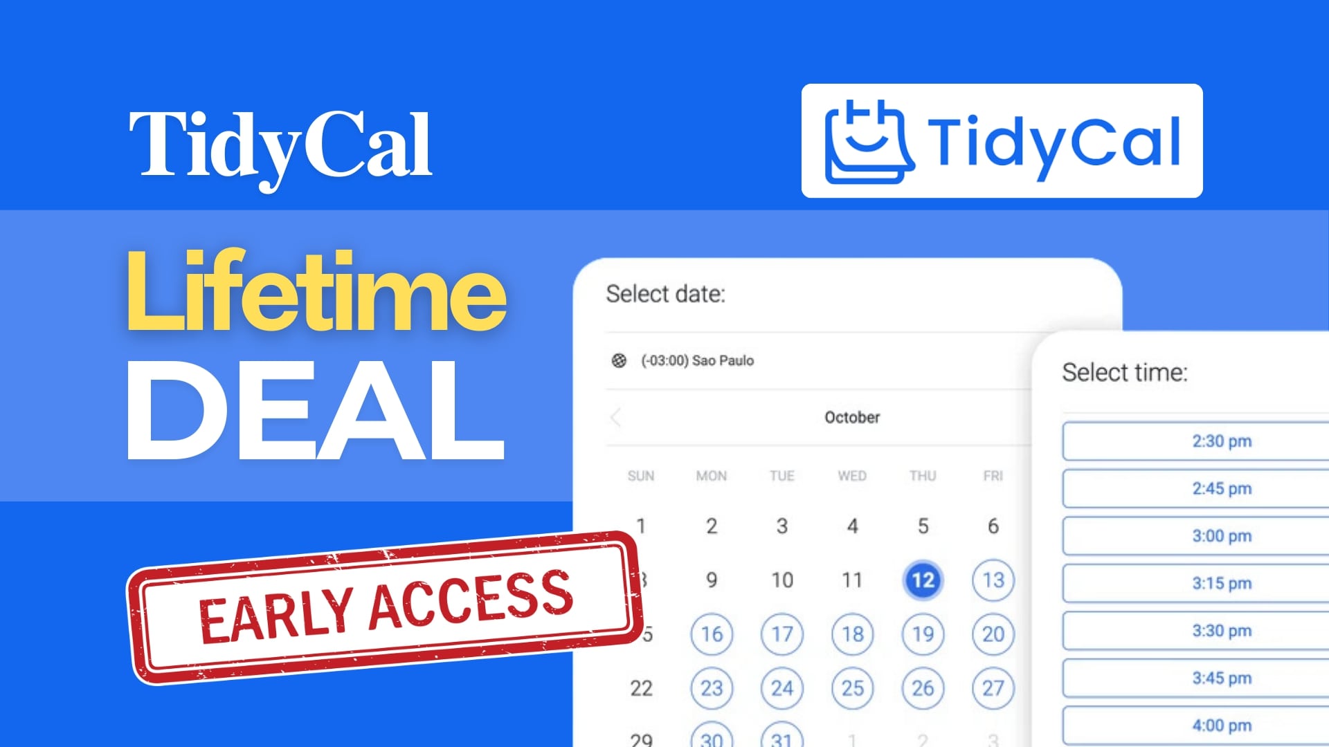 Tidycal Lifetime Deal  