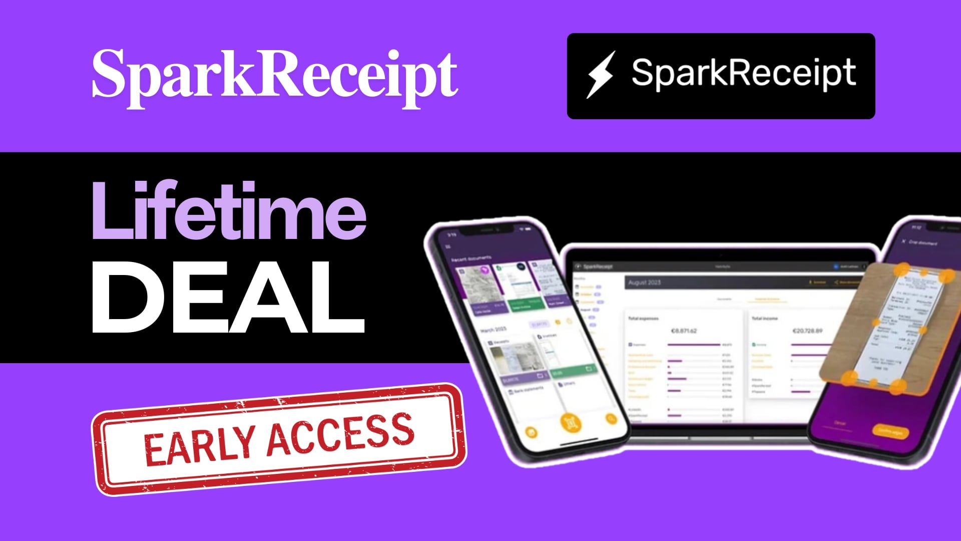 Sparkreceipt Lifetime Deal 2025 Get Lifetime Access Under 19 - brandVSalternate